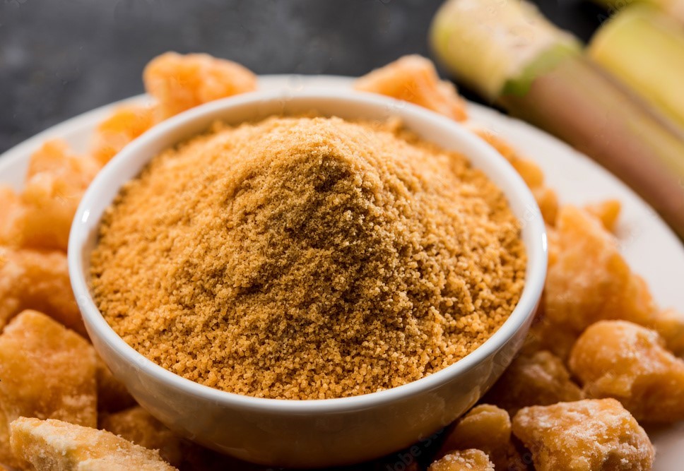 Jaggery Powder in bowl